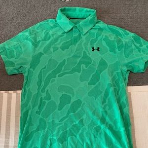 Green Under Armour Golf Polo Size Small